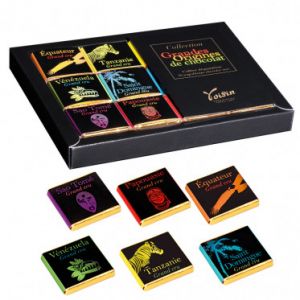 Voisin Assortiment de 36 napolitains de chocolat noir issus de 6 grandes origines - 180 gr