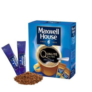 Caf&eacute; Soluble Maxwell House Qualit&eacute; Filtre D&eacute;caf&eacute;in&eacute; - 25 sticks