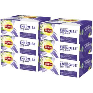 Coffret de Th&eacute; Noir Earl Grey Lipton - 6 coffrets - 600 sachets