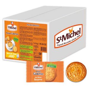 Petite Galette St Michel Pur Beurre - Carton de 400 galettes emball&eacute;es individuellement