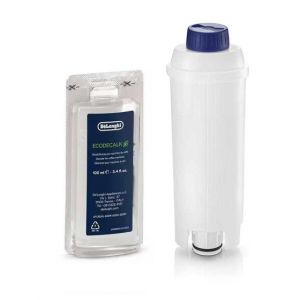 Kit entretien Delonghi - 1 Cartouche filtrante DLSC002 + 1 D&eacute;tartrant DLSC101