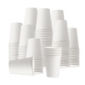 Gobelet carton 15 cl Blanc - 1000 gobelets