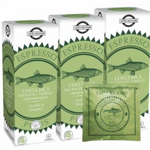 Dosette ESE Caf&eacute;s Richard Costa Rica Tarrazu - 3 boites - 75 dosettes emball&eacute;es individuellement