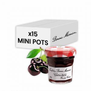 Confiture Cerise Bonne Maman 30 gr - 15 mini pots en verre