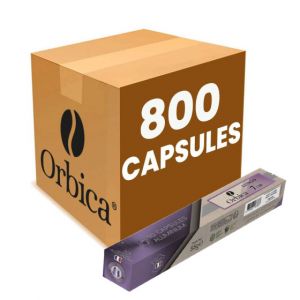 Capsule Nespresso Compatible Caf&eacute; Orbica Lungo - 80 tubes - 800 capsules