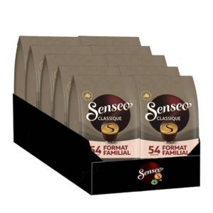 Dosette Senseo Caf&eacute; Classique - 10 paquets - 540 dosettes compostables