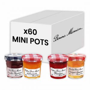 Confiture Bonne Maman Coffret 4 Parfums Classiques 30 gr - 60 mini pots en verre