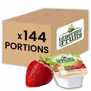 Confiture Le Berger des Fruits Fraise 20 gr - 144 barquettes