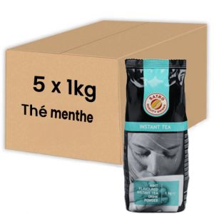 Th&eacute; Instantan&eacute; Distributeur Automatique Satro Th&eacute; Menthe - 5 paquets - 5 kg