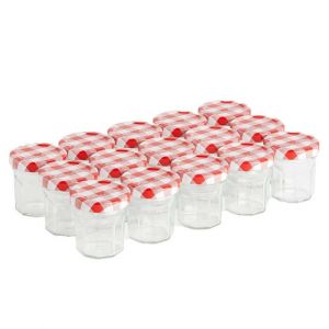 Petits pots en verre Bonne Maman Rouge - 15 mini pots en verre vides