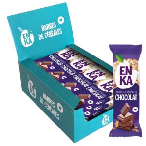 Barre de C&eacute;r&eacute;ales Enka Chocolat - Boite distributrice de 20 barres