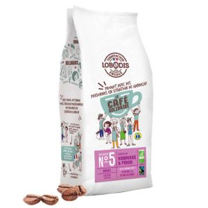 Caf&eacute; en Grains Bio Solidaire Lobodis N&deg;5 Honduras & P&eacute;rou - 1 Kg