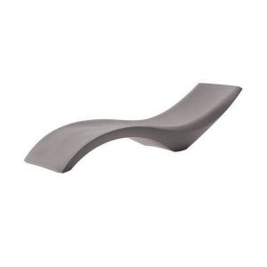 MYYOUR bain de soleil chaise longue CLOE ITW avec des trous (Gris gaufr&eacute; - Poly&eacute;thyl&egrave;ne)