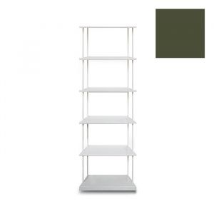 KRIPTONITE biblioth&egrave;que murale KROSSING MAXI H 170 cm avec base pour support au sol (L 50 cm Vert mat RAL 6003 - M&eacute;tal)