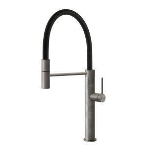 GESSI mitigeur robinet de cuisine 60012 MECCANICA Gessi316 Collection (Steel Brushed - M&eacute;tal)