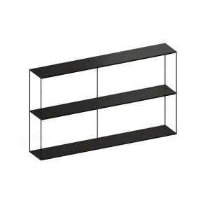 ZEUS buffet SLIM IRONY SIDEBOARD 124 x 31 x H 82 cm (Noir cuivré sablé - Métal)