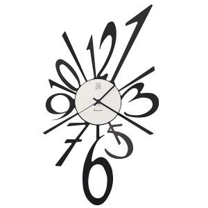 ARTI E MESTIERI horloge murale BIG BIG-BANG (Noir - M&eacute;tal et verre)