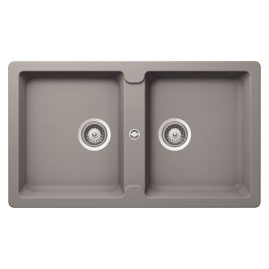 SCHOCK évier avec 2 bacs PRIMUS N200E (Gris tourterelle - Cristalite®)