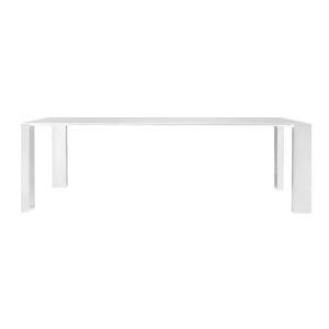 ZEUS table rectangulaire BIG GIM (L 240 cm - métal verni blanc gaufré)
