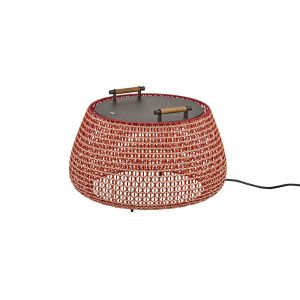 BOVER lampe de table NANS BAG/38 OUTDOOR (Rosso (con arancione e beige) - Acciaio inossidabile, alluminio, policarbonato, fibra sintetica.)