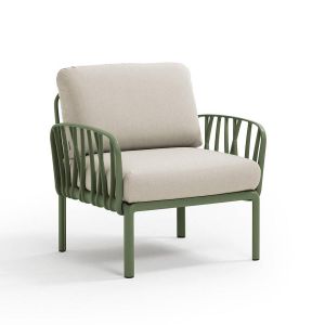 NARDI fauteuil pour l'extérieur KOMODO (Agave / Panama - Polypropylène fibre de verre et tissu Tech)