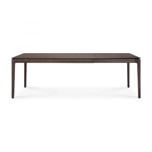 ETHNICRAFT table extensible &agrave; rallonge BOK (160/240 x 90 x 76 cm - Ch&ecirc;ne brun)