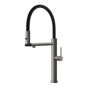 GESSI mitigeur robinet de cuisine 60210 FLESSA Gessi316 Collection (Steel Brushed - M&eacute;tal)