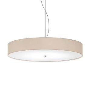 MODOLUCE lampe à suspension DISCOVOLANTE LED Ø 60 cm (Plissé ribbon - Tissu)