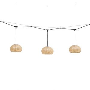 BOVER lampe &agrave; suspension pour ext&eacute;rieur GAROTA CATENARY S/27/4L OUTDOOR (Blanc ivoire - Alluminio, acciaio inossidabile, polietilene, fibra sintetica.)