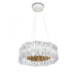 SLAMP lampe à suspension ACCORDÉON Accordeon (2700K Prisme / Gold - Lentiflex)