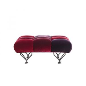 DRIADE pouf 33 CUSCINI (Rouge - Velluto Loira)