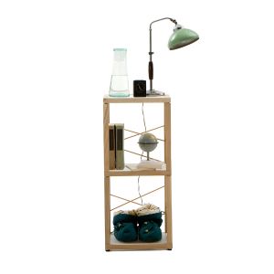 LE ZIE DI MILANO syst&egrave;me modulaire LE TORRI DI ZIA BABELE BATO2 (Ch&ecirc;ne naturel - Bois massif et acrylique)