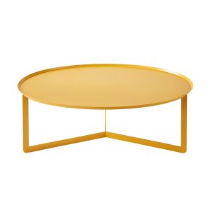 MEME DESIGN table basse pour extérieur ROUND 5 OUTDOOR (Jaune Maya - Métal)