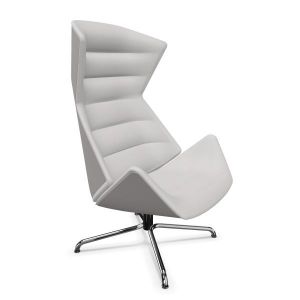 THONET fauteuil pivotante 808 (Tissu II - acier chromé et Tissu)