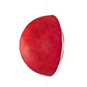 IN-ES.ARTDESIGN lampe murale applique BUTTON (Rouge - Nebulite)