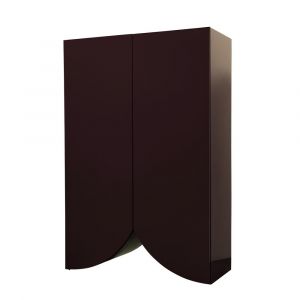 BD BARCELONA DESIGN buffet meuble BRIDGES LARGE CURTAIN (Aubergine - MDF laqu&eacute; brillant)