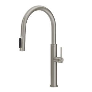 GESSI mitigeur robinet de cuisine extractible 60822 FLESSA Gessi316 Filtered Collection (Steel Brushed - M&eacute;tal)