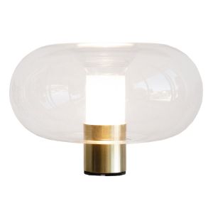 FONTANA ARTE lampe de table FONTANELLA PETITE (Laiton - Verre et métal galvanisé)
