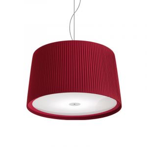 MODOLUCE lampe à suspension MILLELUCI Ø 80 cm (Plissé - Tissu et plexiglas opale)
