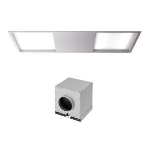 FALMEC hotte au plafond SKEMA BLANC 120 cm (blanc avec moteur sous-combles da 1300 m3/h - Acier)