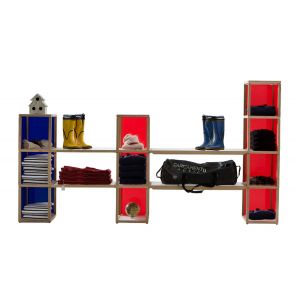 LE ZIE DI MILANO syst&egrave;me modulaire I CASTELLI di ZIA BABELE BACAHP2 (Ch&ecirc;ne naturel - Bois massif et acrylique)