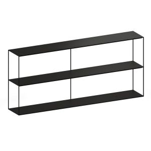 ZEUS buffet SLIM IRONY SIDEBOARD 180 x 31 x H 82 cm (Noir cuivré sablé - Métal)