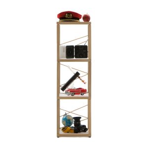 LE ZIE DI MILANO syst&egrave;me modulaire LE TORRI DI ZIA BABELE BATO3 (Ch&ecirc;ne naturel - Bois massif et acrylique)