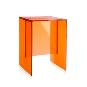 KARTELL by Laufen table tabouret MAX-BEAM (Orange Tangerine - PMMA transparent)