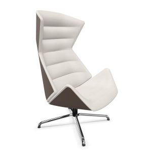 THONET fauteuil pivotante 808 (Tissu III - acier chromé et Tissu)