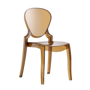 PEDRALI set de 4 chaises QUEEN (Ambre - Polycarbonate)