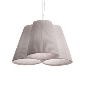 MODOLUCE lampe à suspension FLORINDA 3 (Plissé ribbon - Tissu)