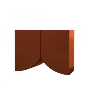 BD BARCELONA DESIGN buffet meuble BRIDGES SMALL CURTAIN (Rouge - MDF laqu&eacute; brillant)