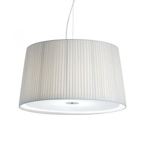 MODOLUCE lampe à suspension MILLELUCI Ø 120 cm (Plissé - Tissu et plexiglas opale)