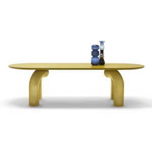 MOGG table rectangulaire ELEPHANTE 300x110x75H cm (Laqué mat - Bois et polyuréthane)